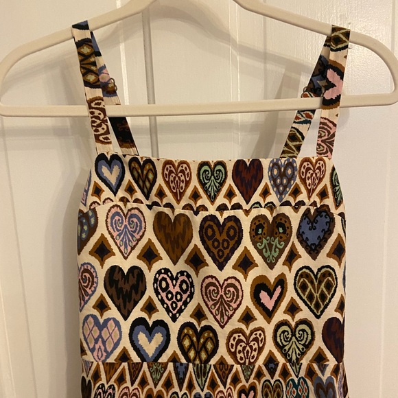 Farm Rio Dress Heart Patterned Multicolor Dress - Picture 2 of 5